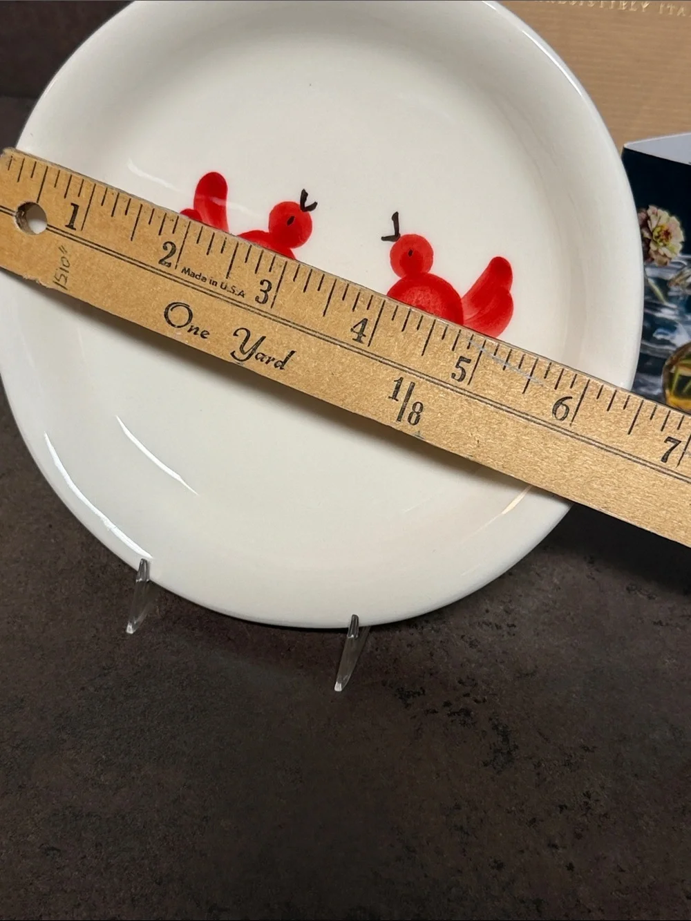 Vietri Red Bird Plate